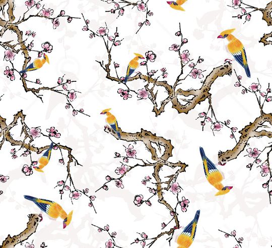 中国风印花华亿平台图片