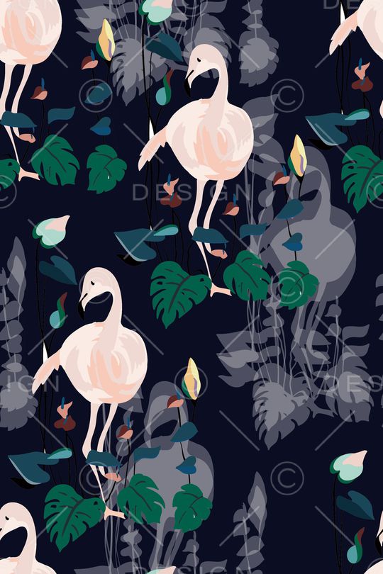 动物花卉印花华亿平台图片