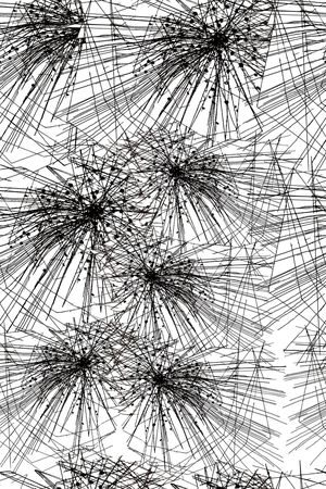 线条花卉印花华亿平台图片