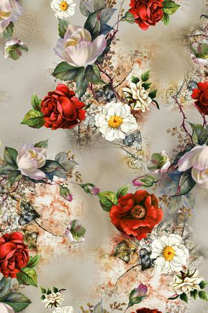 中国风印花华亿平台图片