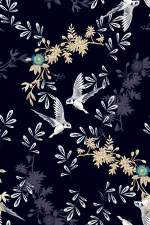 植物印花华亿平台图片