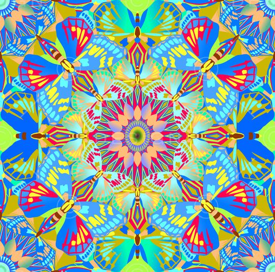 抽象印花华亿平台图片