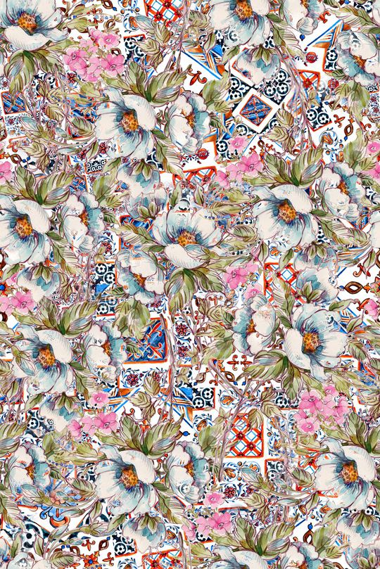 植物印花华亿平台图片