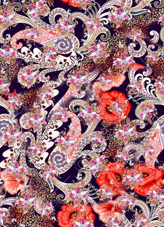 民族风印花华亿平台图片