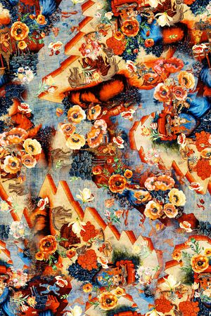 植物印花华亿平台图片