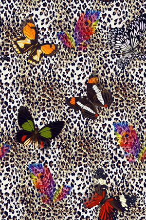 豹纹印花华亿平台图片