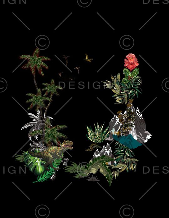 动物花卉印花华亿平台图片