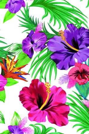 风格化花卉印花华亿平台图片