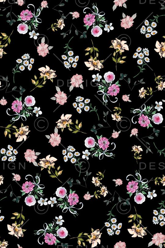 小碎花印花华亿平台图片