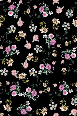 小碎花印花华亿平台图片