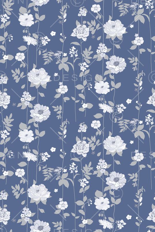 水彩花卉印花华亿平台图片