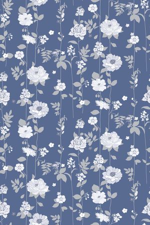 水彩花卉印花华亿平台图片