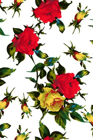 风格化花卉印花华亿平台图片