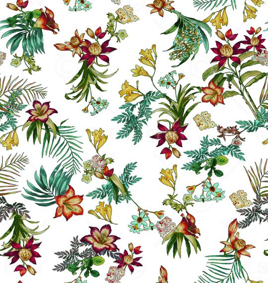 热带华亿平台印花华亿平台图片