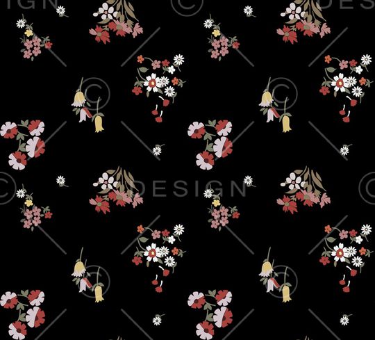 小碎花印花华亿平台图片