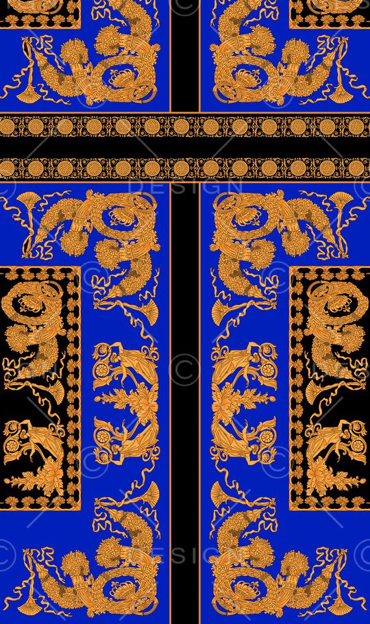 宫廷风印花华亿平台图片