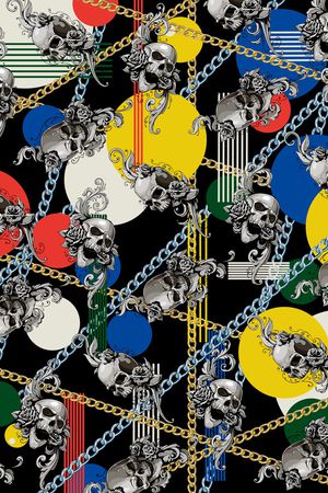 骷髅印花华亿平台图片