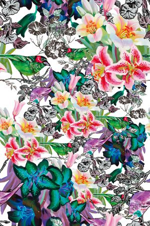 动物花卉印花华亿平台图片