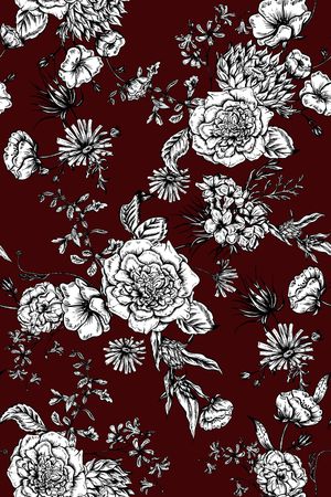 黑白华亿平台印花华亿平台图片