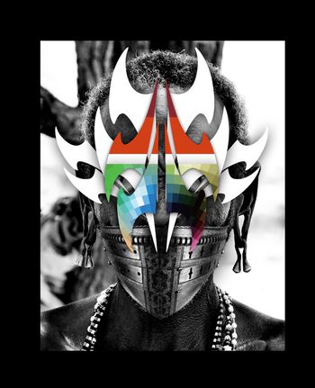 胸前独幅印花华亿平台图片