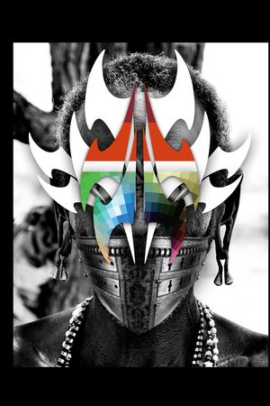 胸前独幅印花华亿平台图片