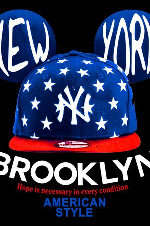 胸前独幅印花华亿平台图片