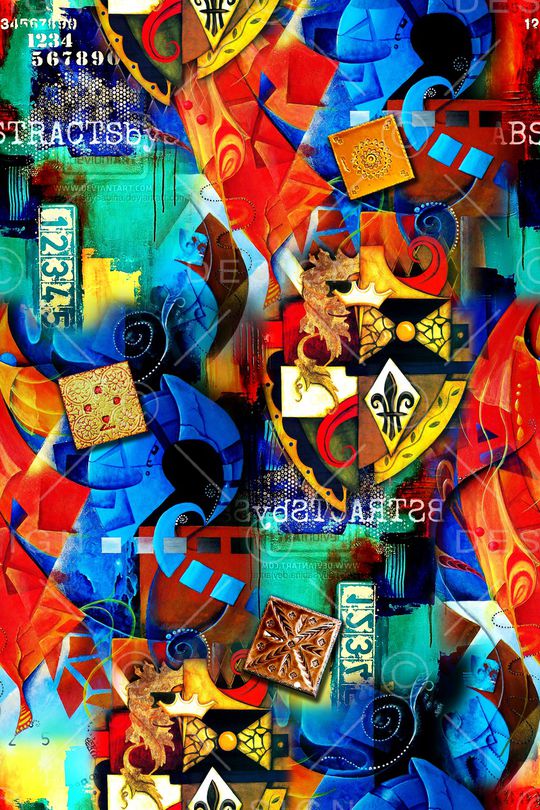 抽象印花华亿平台图片