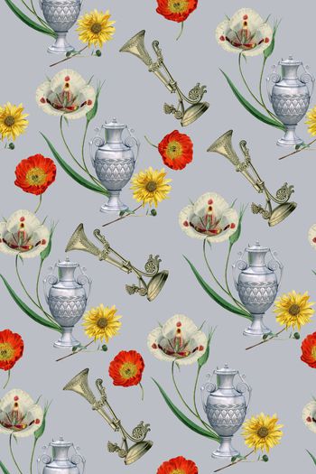 花瓶印花华亿平台图片