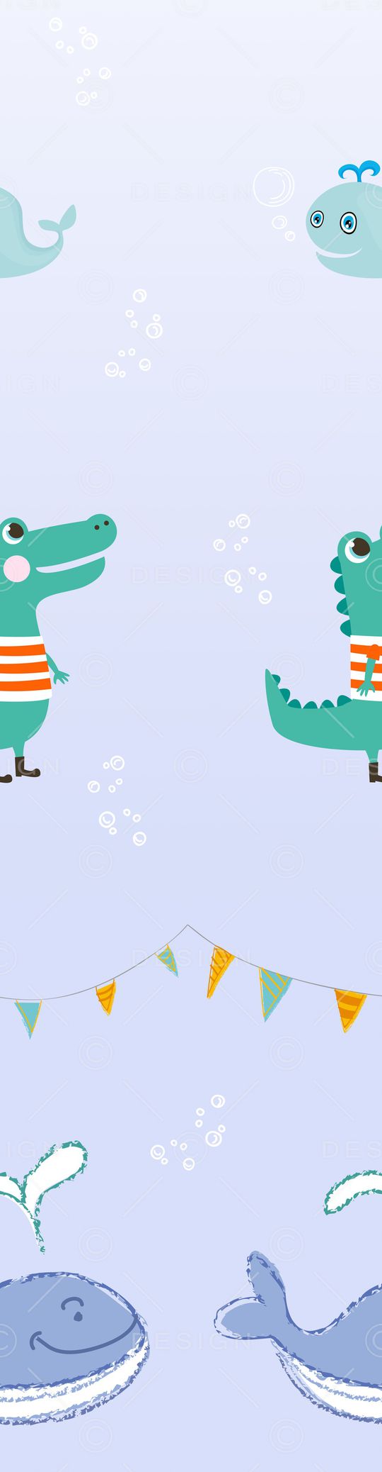 卡通动物印花华亿平台图片