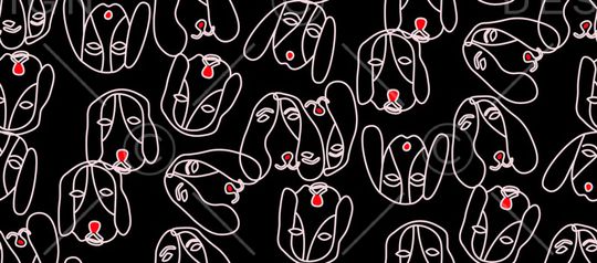 抽象印花华亿平台图片