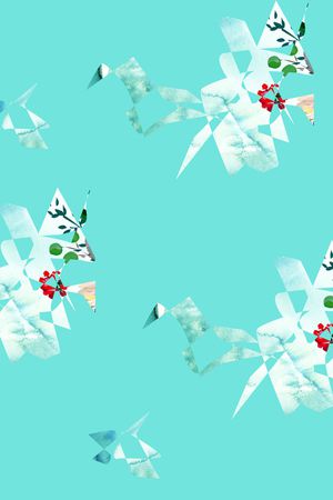 抽象花卉印花华亿平台图片