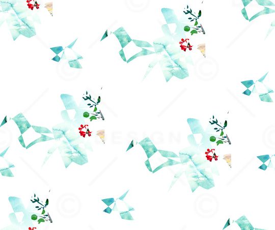 抽象花卉印花华亿平台图片