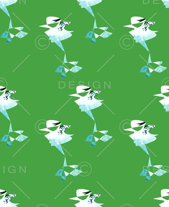 抽象花卉印花华亿平台图片