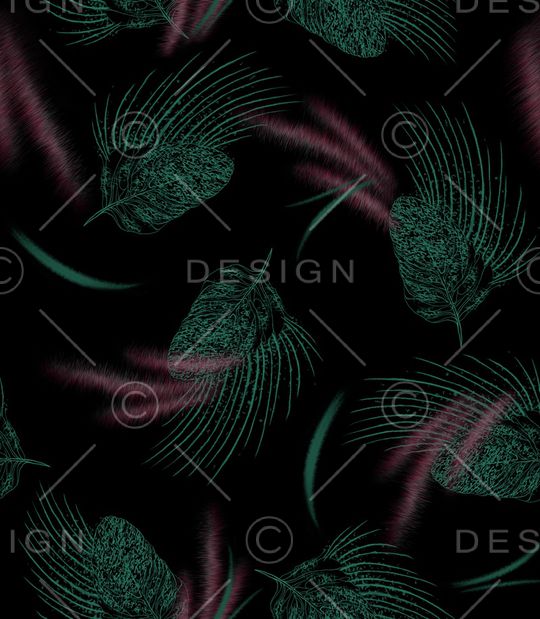 抽象男装印花华亿平台图片