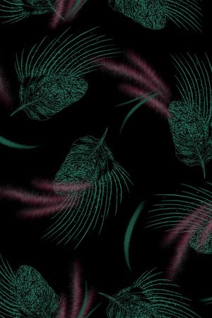 抽象男装印花华亿平台图片