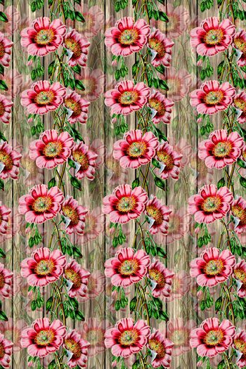 向日葵印花华亿平台图片