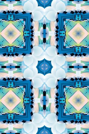 抽象花卉印花华亿平台图片