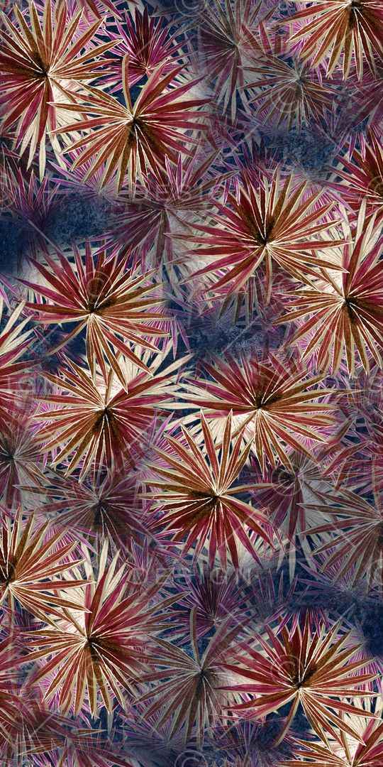 抽象花卉印花华亿平台图片