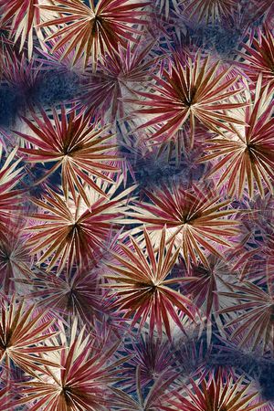 抽象花卉印花华亿平台图片