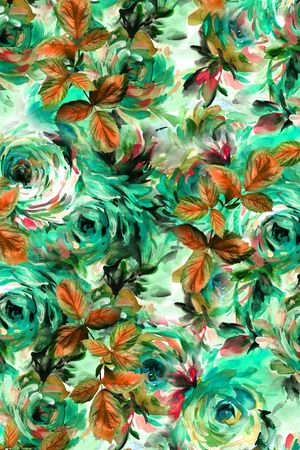 抽象花卉印花华亿平台图片