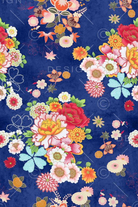 花卉印花华亿平台图片