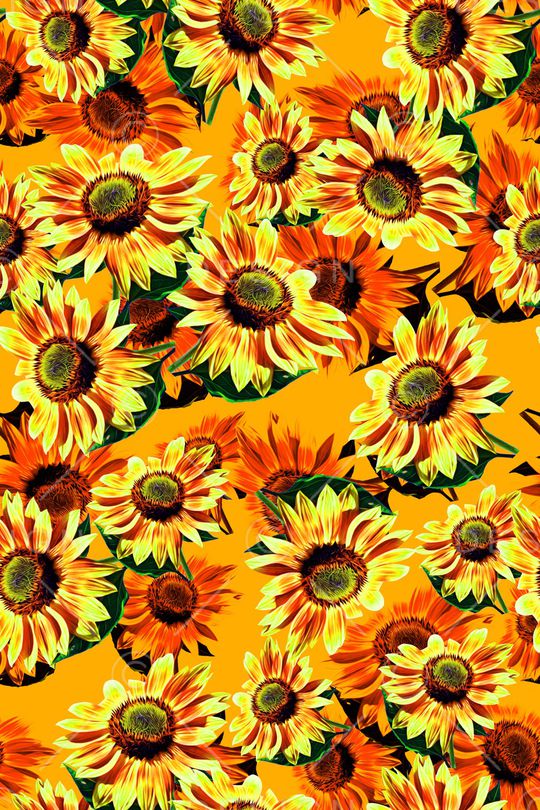 向日葵印花华亿平台图片