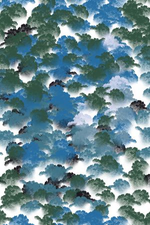 抽象花卉印花华亿平台图片