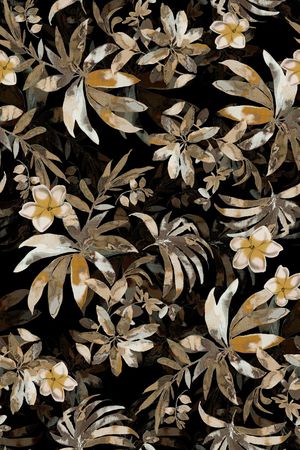 棕榈树印花华亿平台图片