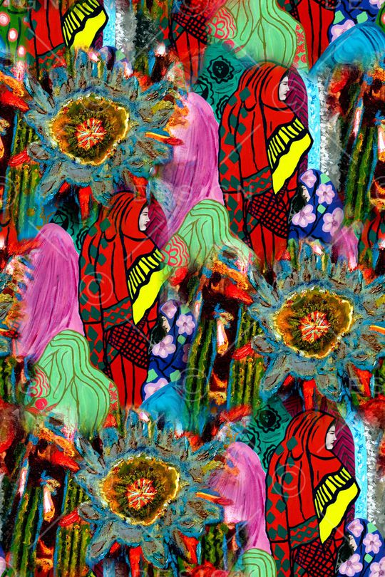 抽象印花华亿平台图片