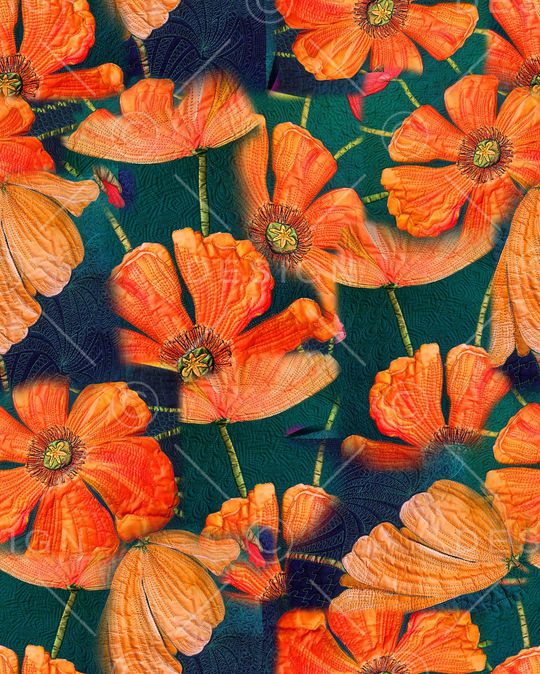 虞美人印花华亿平台图片