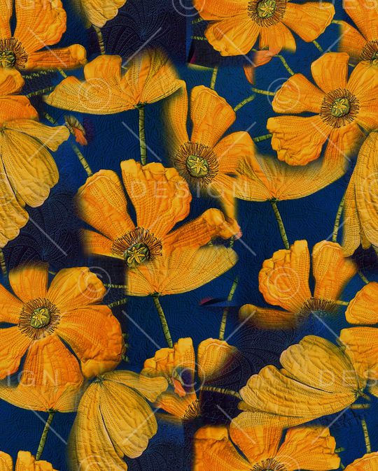 虞美人印花华亿平台图片