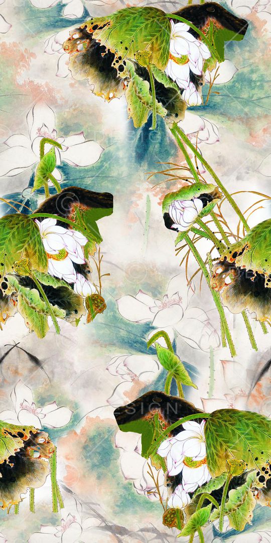 中国风印花华亿平台图片