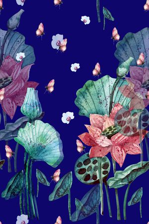 水墨风印花华亿平台图片