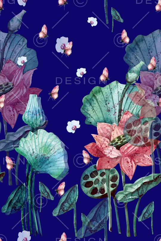 水墨风印花华亿平台图片